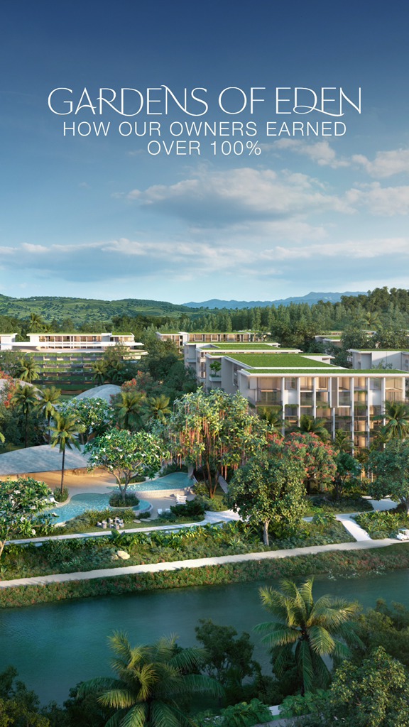 Over the past year, property values at Gardens of Eden have risen by 41%, with some owners earning o...